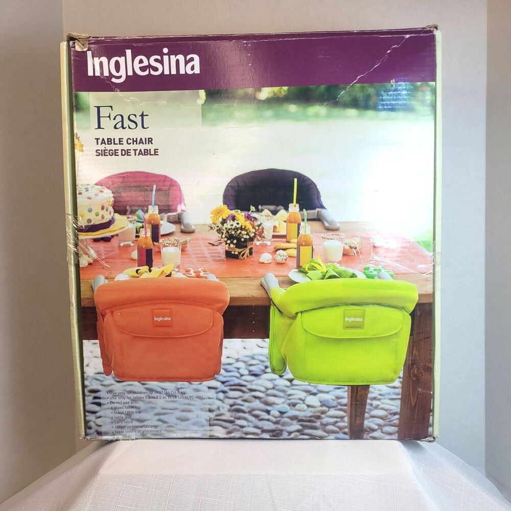Inglesina Fast Table Chair Children 1-3 Years BLACK Clip On Portable High Chair
